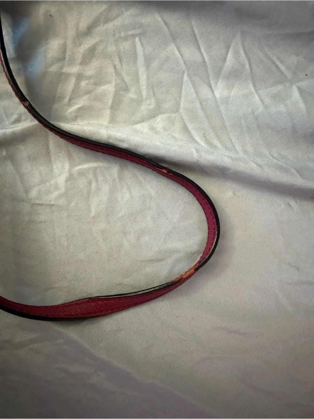 Kate Spade New York Burgundy Crossbody Bag Silver Clasp Detachable Strap